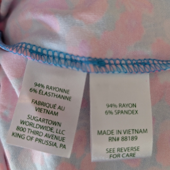 Lilly Pulitzer Aura Pink Baby Bloomer Dress - Size M - Picture 6 of 6